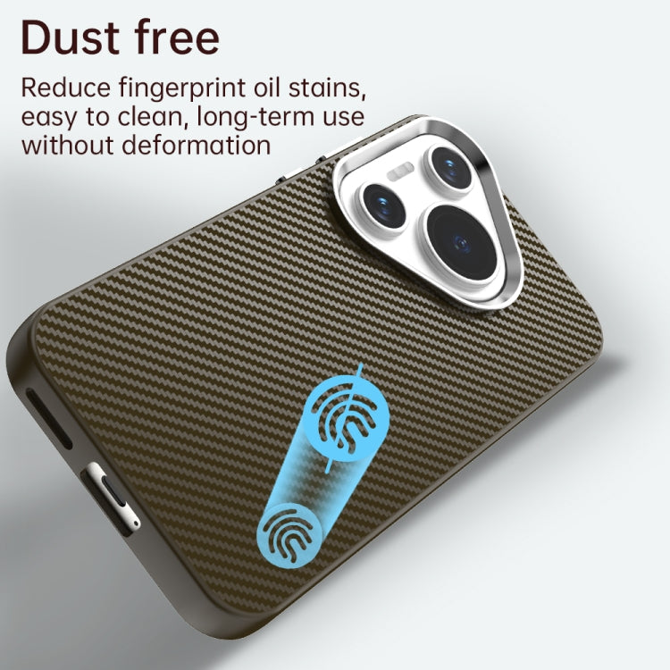 Funda para Teléfono Huawei Pura 70 Carbon Fiber Series Imd (Marrón)
