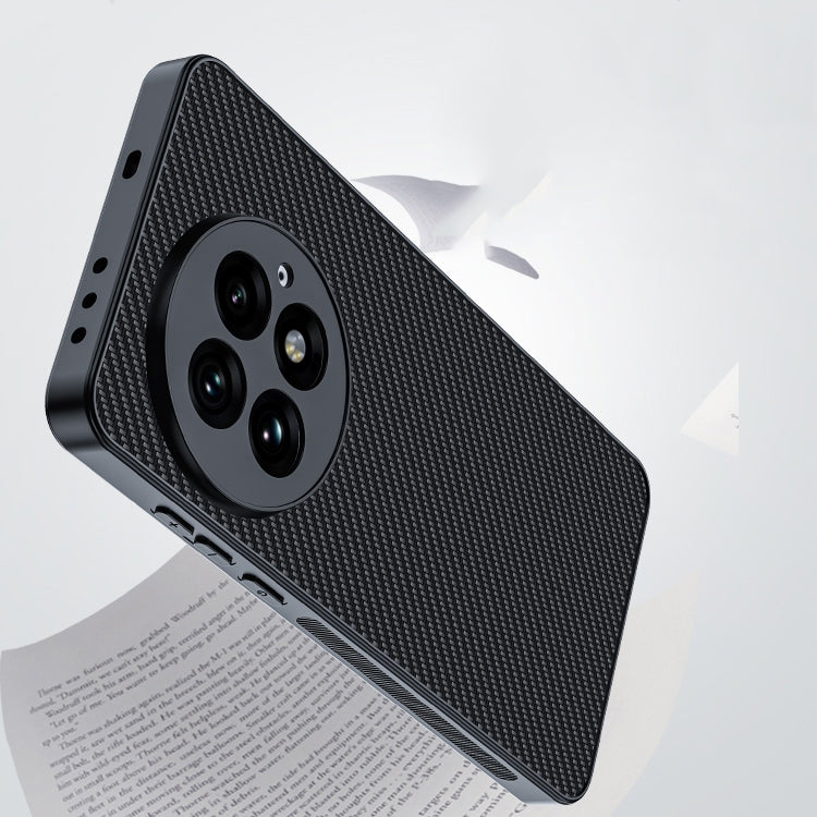 Funda para Teléfono OnePlus 13 Textura Fibra de Carbono Ultrafina con Impresión (Dorada)