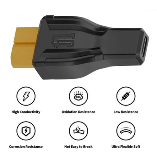 Adaptador de Intercambio XT-026 XT60 Hembra a 7,4 x 0,6 Hembra