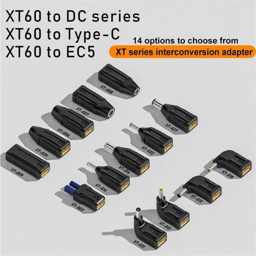 Adaptador de Intercambio XT-007 XT60 a 7,4 x 0,6 Conector de Energía