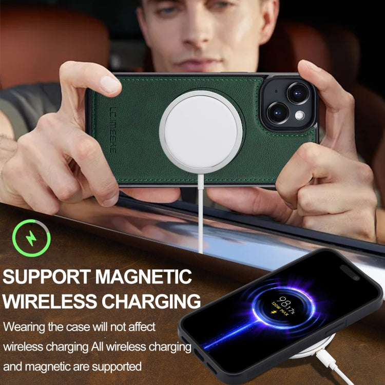 Funda para Teléfono Lc.Imeeke Magsafe para iPhone 15 Plus/14 Plus (Verde)