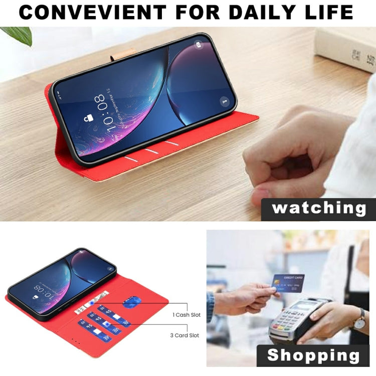 Funda de Cuero Antirrobo con Protección Rfid para OnePlus 13 (Rojo)