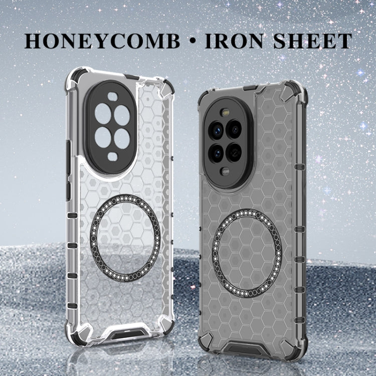 Funda para Teléfono Huawei Nova 13 Pro 5G con Anillo Magnético y Diseño Panal (Rojo)