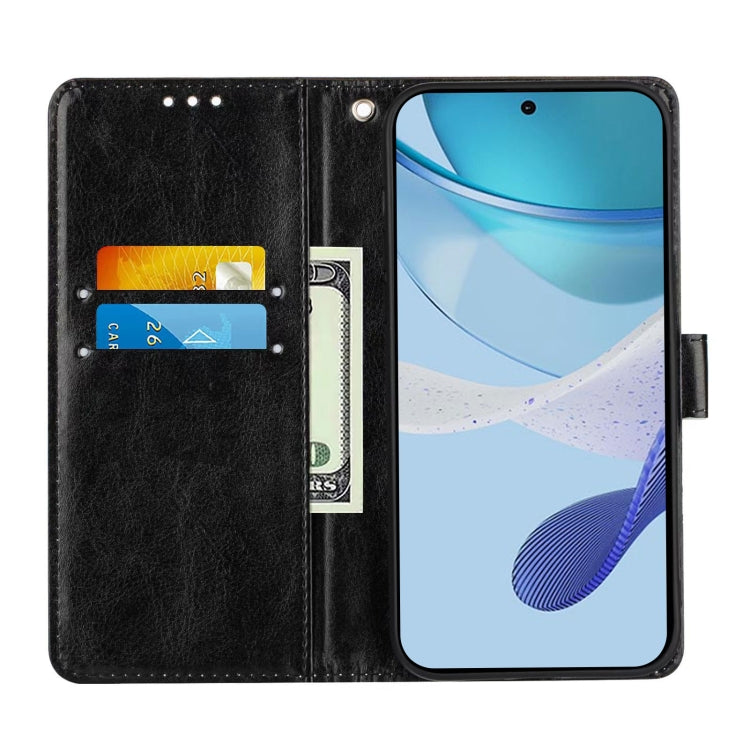 Funda de Cuero Doogee N55 Plus con Diseño Tigre Blanco y Negro