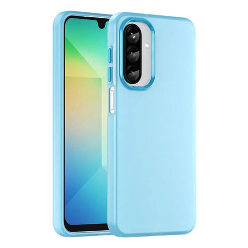 Funda para Teléfono Samsung Galaxy A26 5G Cobertura Total TPU Translúcido Esmerilado Híbrido PC (Azul)