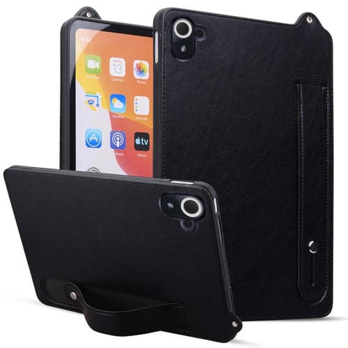 Funda de cuero TPU con correa para Xiaomi Redmi K Pad (negro)