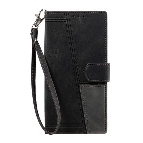 Funda de cuero con relieve TTUDRCH para Samsung Galaxy A17 5G (negra)