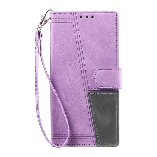 Funda de cuero con relieve TTUDRCH para Samsung Galaxy A17 5G (morado)