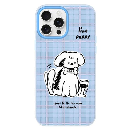 Funda Híbrida TPU y PC iPhone 12 Pro Tacto Sedoso (Azul Cachorro)