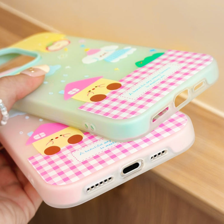 Funda híbrida TPU y PC iPhone 14 Tacto Sedoso (Amarillo Oso de Pan)