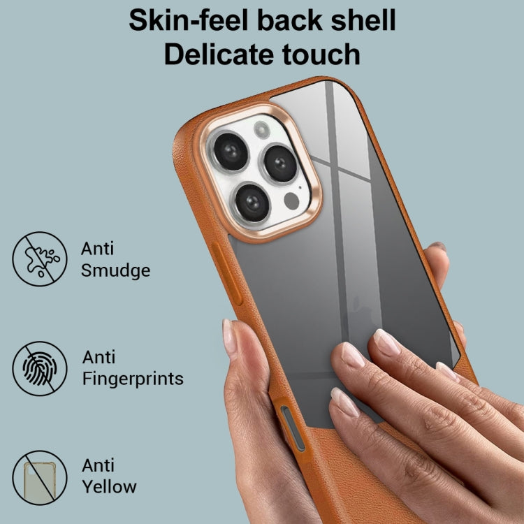Funda híbrida Acrílico TPU con textura de Lichi para iPhone 12 Pro (Negra)