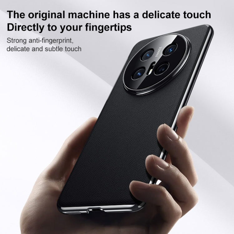 Funda de Cuero para Huawei Mate 70 a Prueba de Golpes (Blanca)