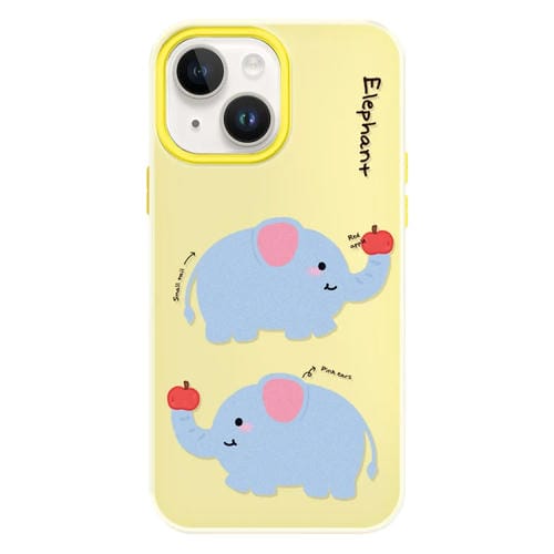 Funda híbrida TPU y Policarbonato para iPhone 15 Plus (Amarillo Elefante)