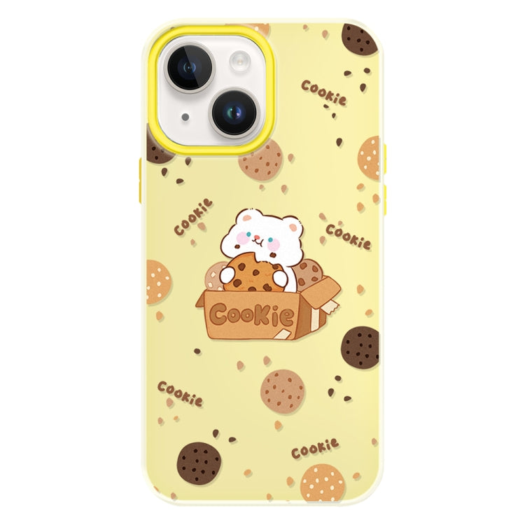 Funda híbrida TPU y PC iPhone 14 con Tacto Agradable (Amarillo)