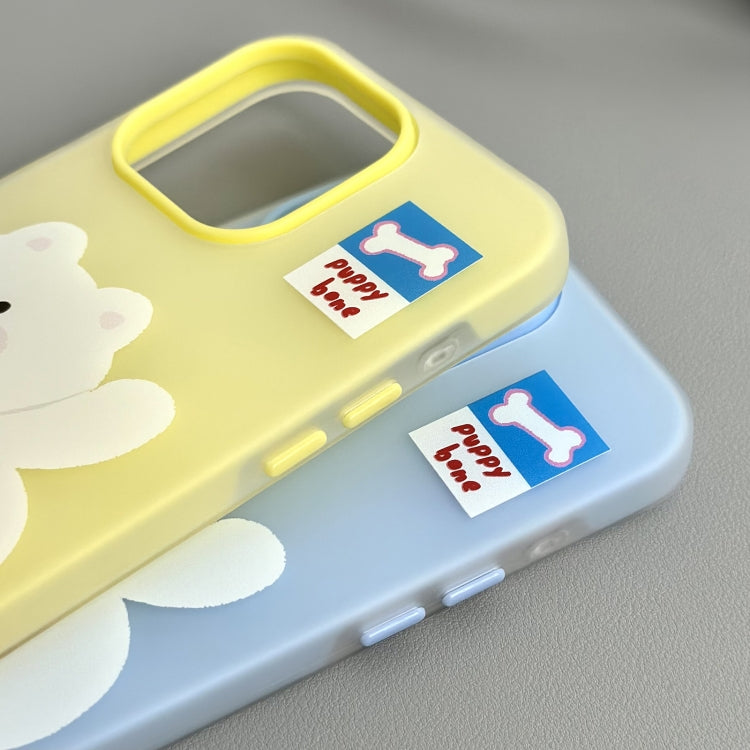 Funda híbrida TPU y PC iPhone 13 Pro Max Tacto Sedoso (Banana White)
