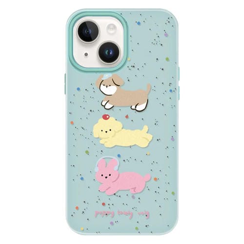 Funda Híbrida TPU y PC para iPhone 14 Plus con Tacto Agradable (Verde Claro)
