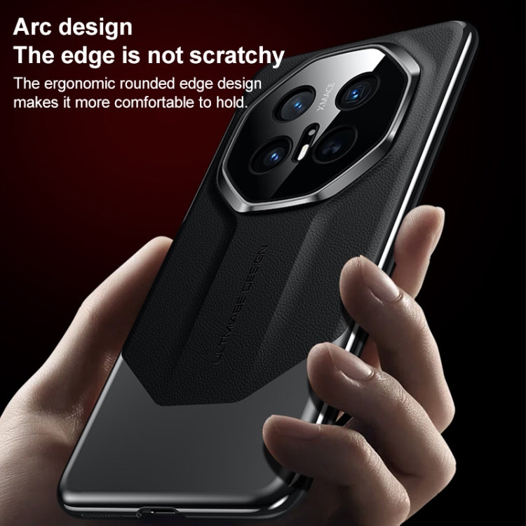 Estuche para Teléfono Huawei Mate 70 Rs Ultimate Imitación Platino Galvanizado (Gris)