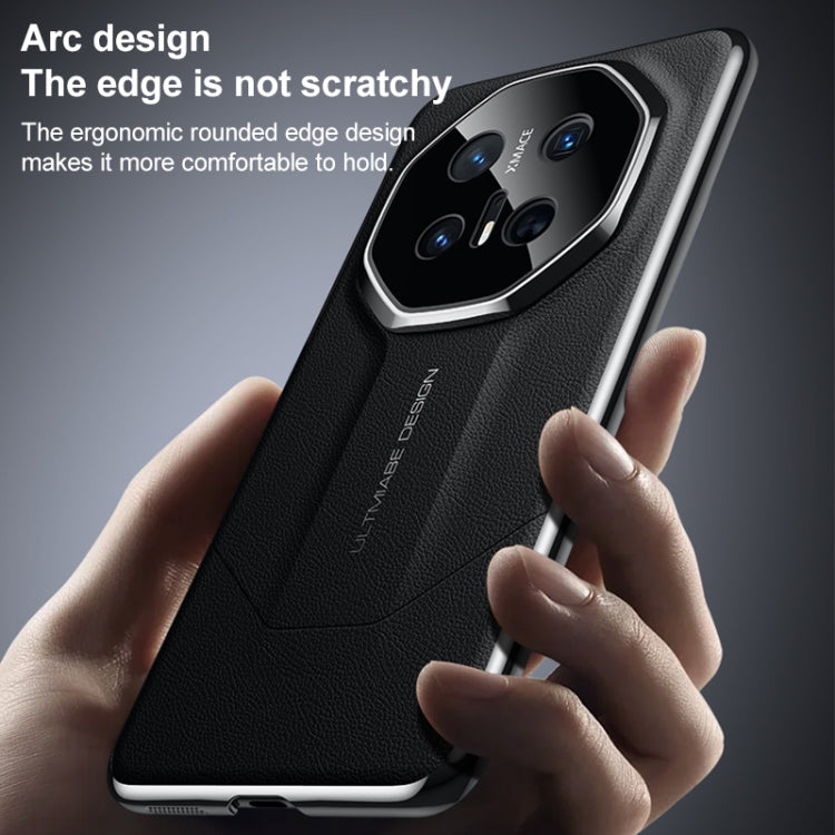 Estuche para Teléfono Huawei Mate 70 Rs Ultimate con Imitación Galvanizada y Diseño Ultimate (Verde)