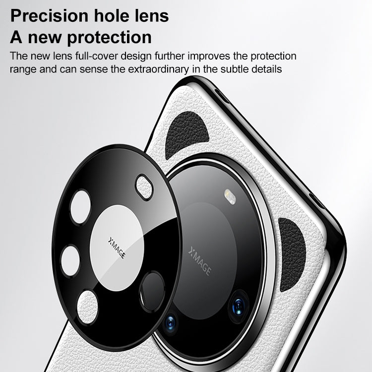 Funda de Cuero Huawei Mate 70 Pro Panda 2 para Teléfono (Negro y Blanco)