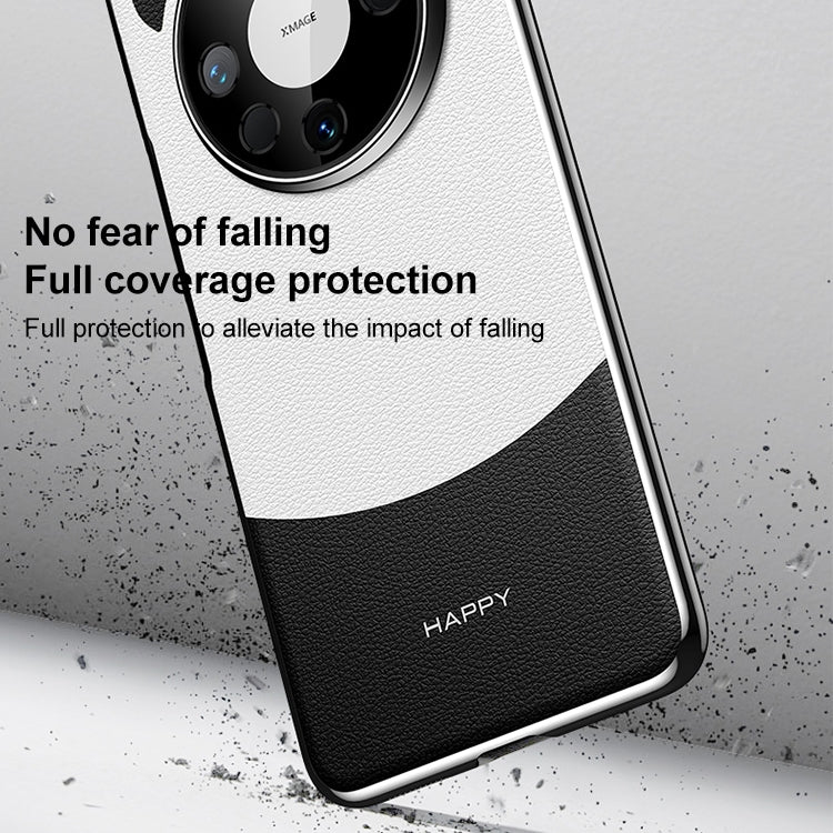Funda de Cuero Huawei Mate 70 Pro Panda 2 para Teléfono (Negro y Blanco)
