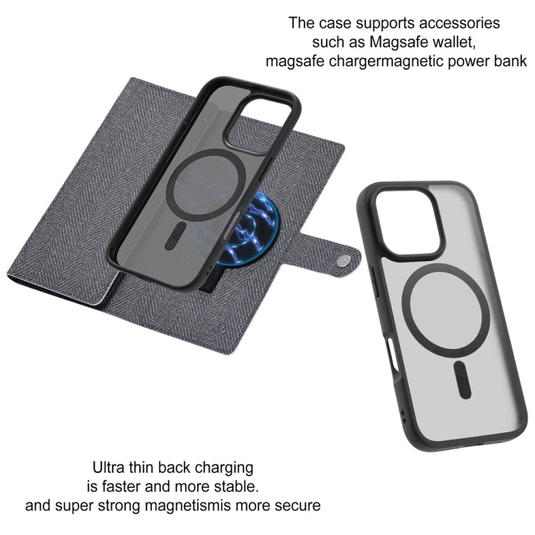 Funda de Cuero con Tapa Magnética Rfid Magsafe para iPhone 15 Pro Max Vili Gbs Series (Negra)
