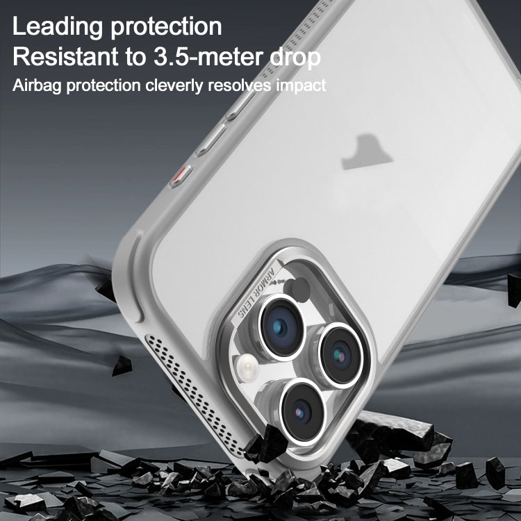 Estuche para Teléfono iPhone 15 Plus Marco de Lente Metal Esmerilado Sensación de Piel Enfriamiento Lateral (Azul)