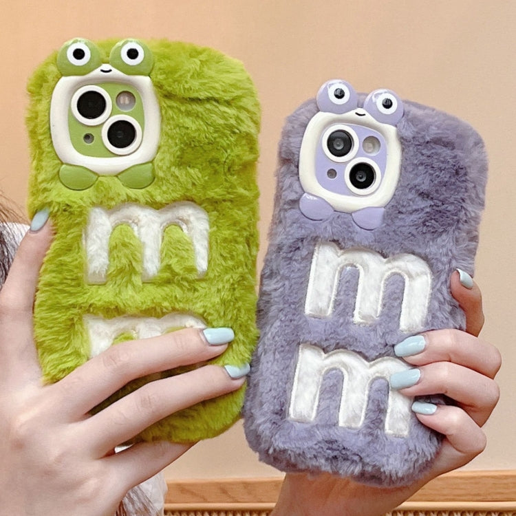 Funda TPU con Bordado de Felpa para iPhone 15 Pro (Corazón de Fundación)