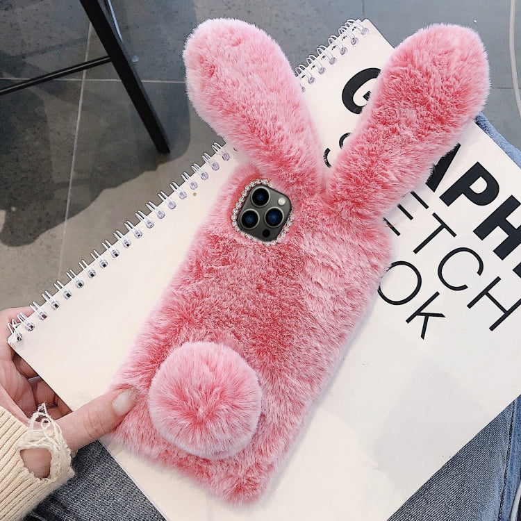 Funda para Teléfono iPhone 13 Pro Cobertura Total Conejo Orejas Largas 3D (Gris)