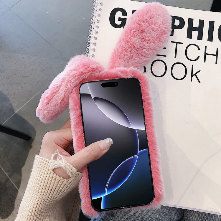 Funda para Teléfono iPhone 13 Pro Cobertura Total Conejo Orejas Largas 3D (Gris)