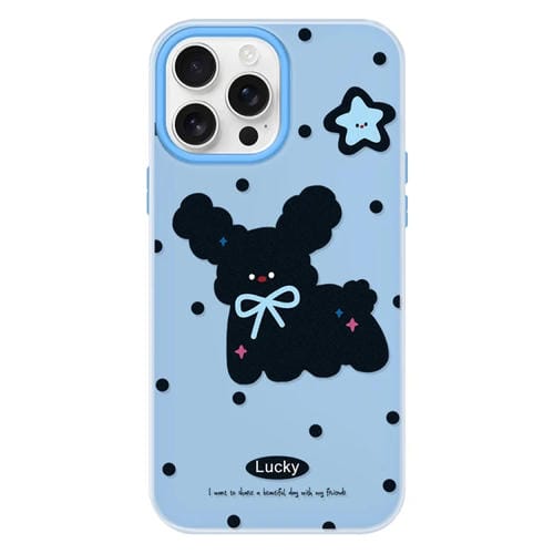 Funda híbrida TPU y PC con tacto de piel iPhone 12 Pro (Negro Azul)