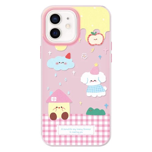 Funda híbrida TPU Policarbonato iPhone 11 Tacto sedoso (Rosa Clima)
