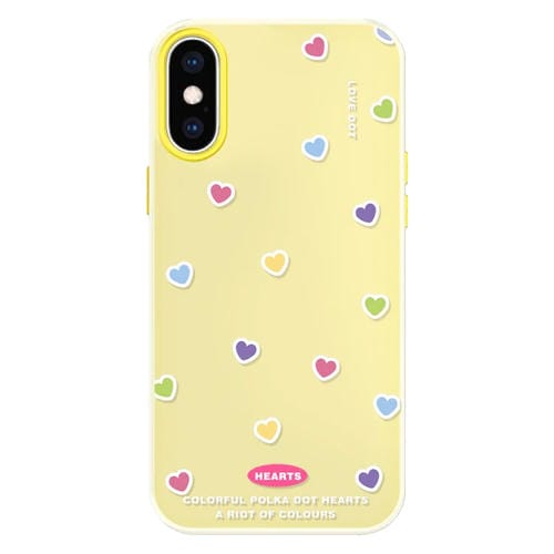 Funda híbrida TPU y Policarbonato iPhone X/Xs Tacto Sedoso (Amarillo)