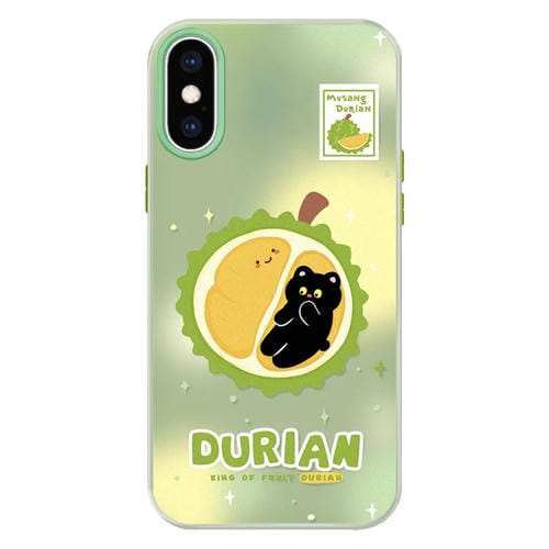 Funda híbrida TPU y Policarbonato iPhone Xs Max Tacto Sedoso (Verde Mao Shan Durian)
