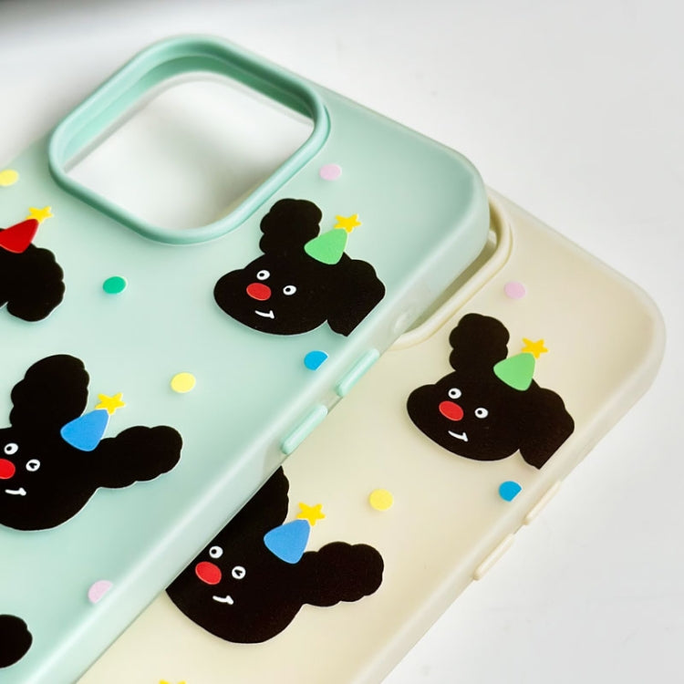 Funda híbrida TPU y PC iPhone 13 Pro con Tacto de Piel (Verde Claro)