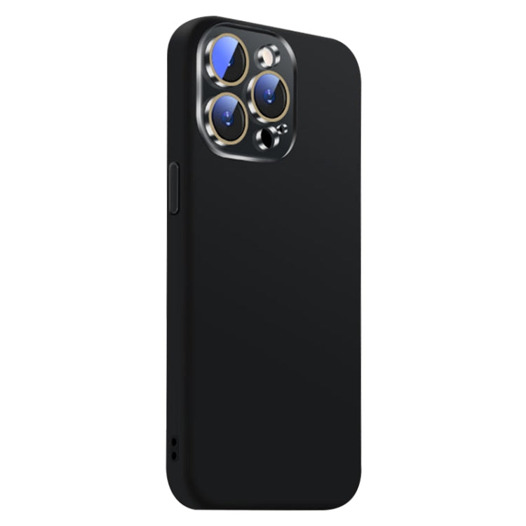Funda de Silicona Líquida para iPhone 14 Pro Max Nano Lens Cover (Negra)