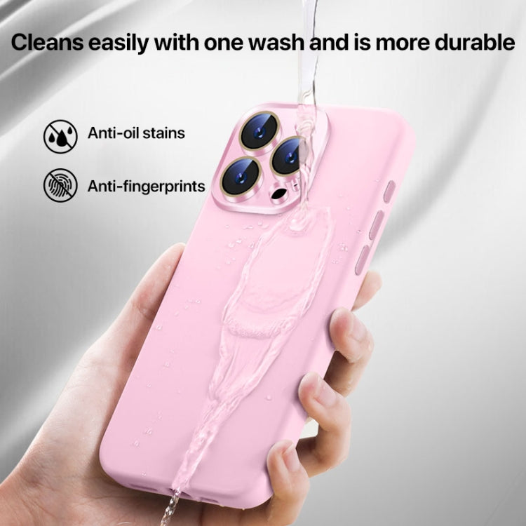 Funda de Silicona Líquida para iPhone 16 Plus con NanoLente (Blanca)
