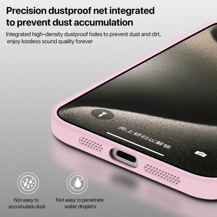 Funda de Silicona Líquida para iPhone 16 Plus con NanoLente (Blanca)