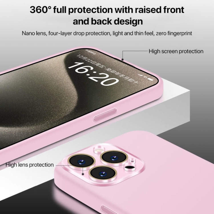 Funda de Silicona Líquida para iPhone 11 Pro con NanoLente (Gris Titanio)