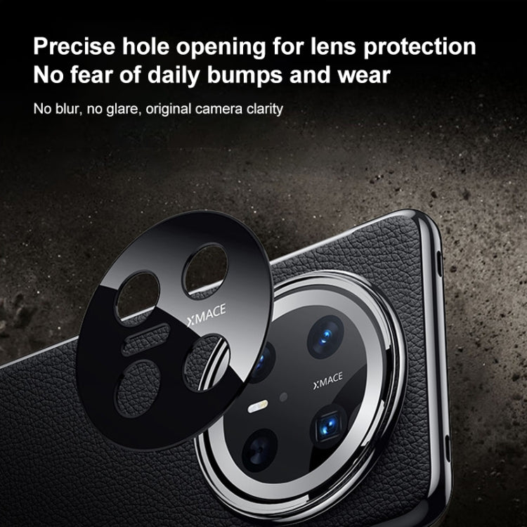 Funda de PC de cuero genuino para Huawei Nova 14 Ultra (morado oscuro)