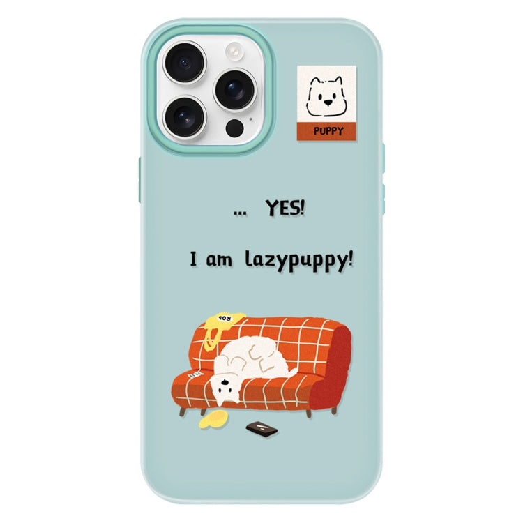 Funda híbrida TPU y PC iPhone 16 Pro Tacto Sedoso (Verde Claro)