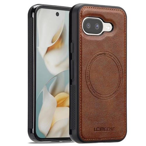 Funda LC.IMEEKE Magsafe para Google Pixel 9a (marrón)