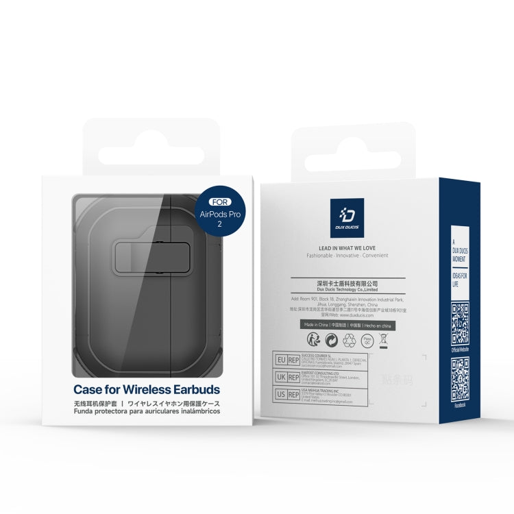 Estuche para Auriculares Dux Ducis Pecp Series para AirPods Pro 2 con Gancho Dividido (Azul y Blanco)