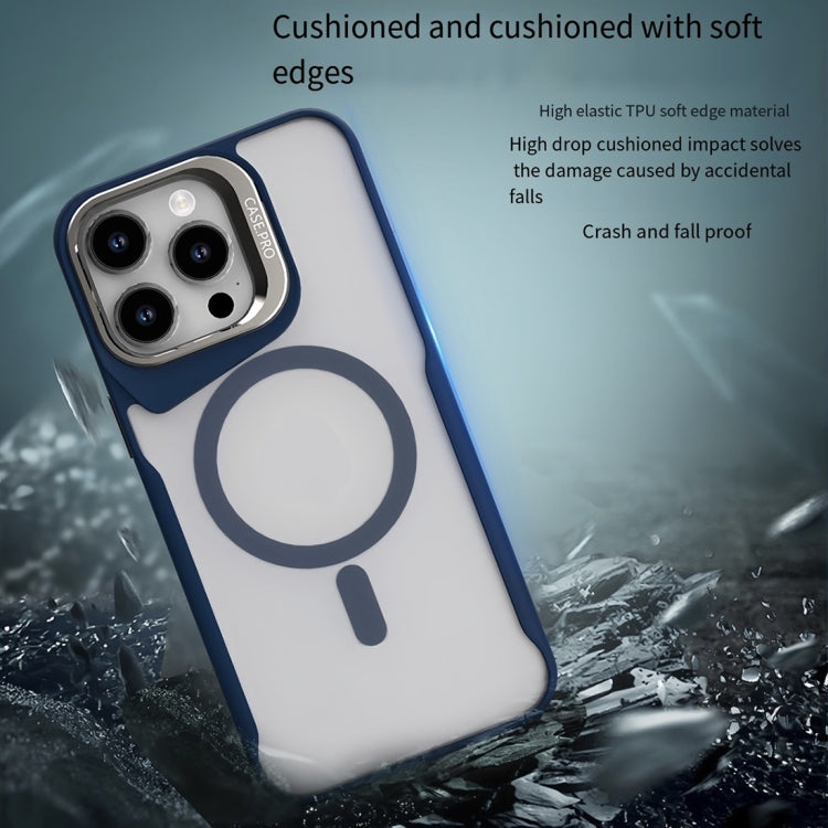 Funda Magnética para iPhone 16 Plus con Soporte de Metal Magsafe (Morado)