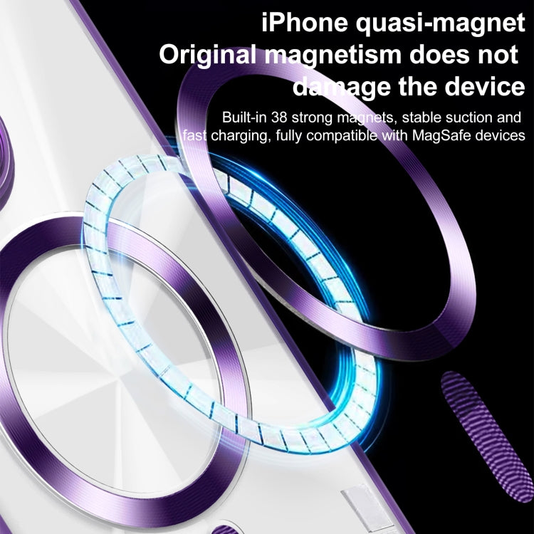 Funda para Teléfono Magsafe iPhone 12 Textura Cd Brillante (Azul Real)