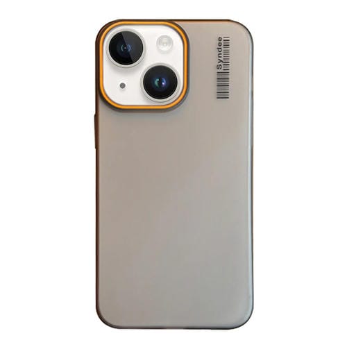 Funda para Teléfono PC Translúcida iPhone 14 Plus Tacto Piel Arena (Negra)