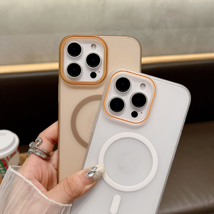 Funda para Teléfono Magsafe PC Tacto Suave y Arena para iPhone 14 Pro (Transparente)