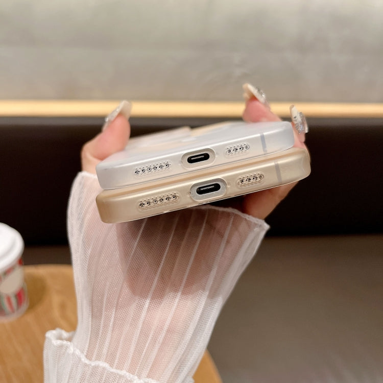 Funda para Teléfono Magsafe PC Tacto Suave y Arena para iPhone 14 Pro (Transparente)