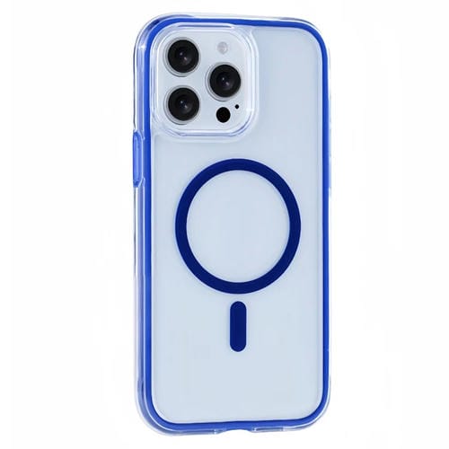 Funda para Teléfono con Imán Magsafe Apple iPhone 13 Pro Max Vacuum Airbag Y2 Series (Azul Marino)