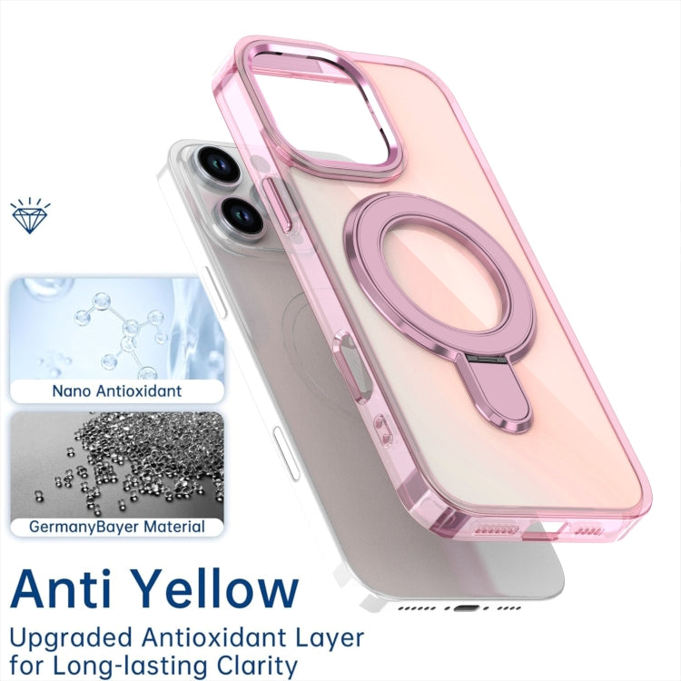 Estuche para Teléfono iPhone 14 Pro con Soporte Magsafe y Revestimiento Degradado (Negro Transparente)