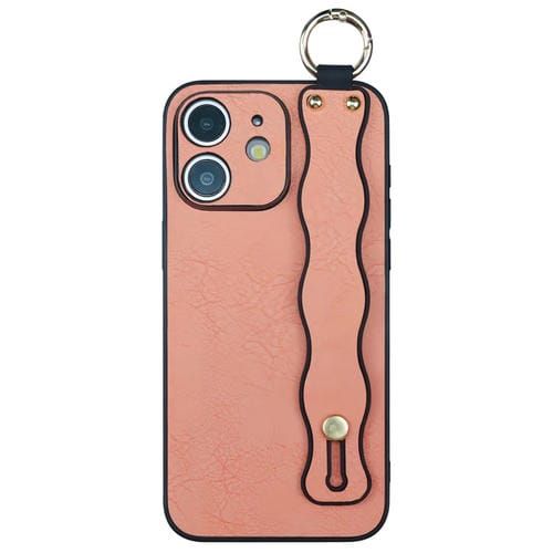 Funda TPU con Soporte para Pulsera Ondulada iPhone 11 (Rosa)